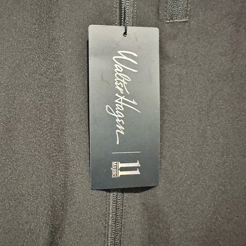 Walter Hagen Men's Golf Black Rain/Windbreaker Jacket w/ removable sleeves